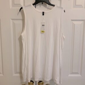 NWT Eileen Fisher White Crew Neck Tank 1X